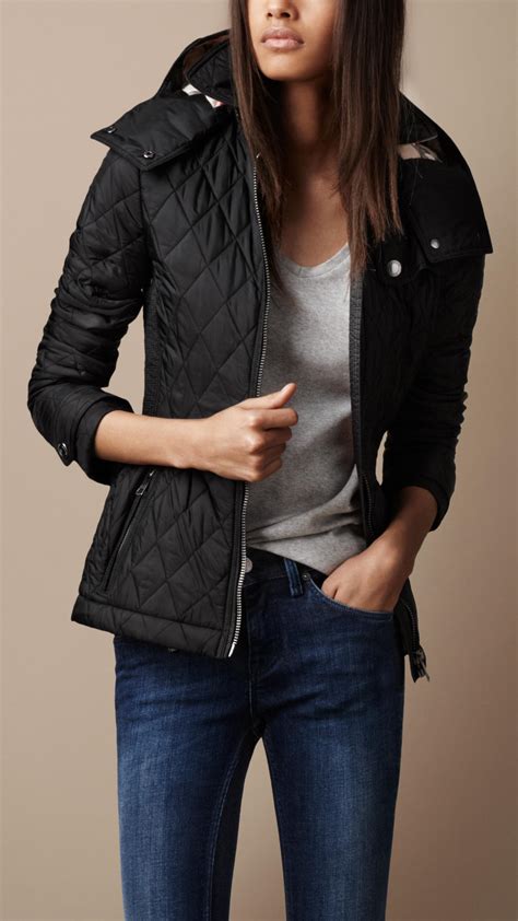 burberry brit women parka|burberry parka black with hood.